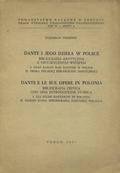Preisner Walerian – Dante i jego dzieła w Polsce.