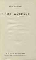 Piłsudski Józef – Pisma wybrane.