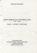 Folaron Stefan – Listy Mikołaja Taurellusa.