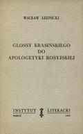 Lednicki Wacław – Glossy Krasińskiego do apologetyki rosyjskiej.