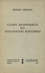 Glossy Krasińskiego do apologetyki rosyjskiej.