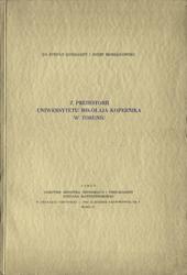Z prehistorii Uniwersytetu Mikołaja Kopernika w Toruniu.