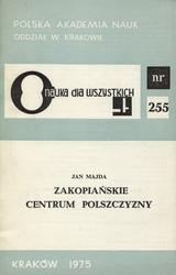 Zakopiańskie centrum polszczyzny.