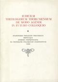 Iudicium theologorum thoruniensium de modo agendi in futuro Colloquio.