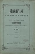 Skarszewski, F. Jan Żuk – Krakowiaki mnemotechniczne czyli sposób ułatwiający naukę chronologii zastósowany do chronologii dziejów Polski.