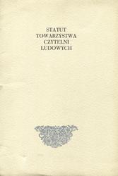 Statut Towarzystwa Czytelni Ludowych.