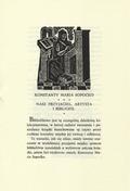Zakrzewski Tadeusz – Konstanty Maria Sopoćko - nasz przyjaciel, artysta i bibliofil.