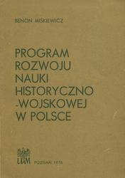 Program rozwoju nauki historyczno-wojskowej w Polsce.