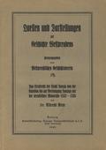 Meye Albrecht – Das Strafrecht der Stadt Danzig von der Carolina bis zur Vereinigung Danzigs mit der preussischen Monarchie (1532-1793).