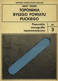 Treder Jerzy – Toponimia byłego powiatu puckiego.
