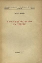 Z zagadnień Oświecenia na Pomorzu.