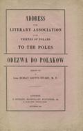Stuart Dudley Coutts – Address of the Literary Association of the Friends of Poland to the Poles.