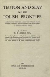 Teuton and Slav on the Polish frontier.