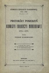 Protokóły posiedzeń Komisyi Edukacyi Narodowej 1773-1777.