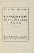 Tarnowski Stanisław – Po ogłoszeniu niepodległej Polski.
