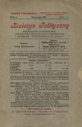 Biuletyn Polityczny. R. 2: 1927, nr 2-3.