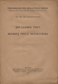 Twardowski Jan – Jan Ludwik Vives i Andrzej Frycz Modrzewski.
