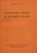 Rittel Teodozja – Kategoria osoby w polskim zdaniu.