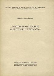 Zapożyczenia polskie w słowniku Jungmanna.