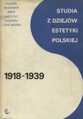 Studia z dziejów estetyki polskiej 1918-1939.