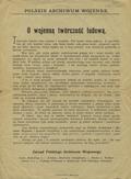 Polskie Archiwum Wojenne: O wojenną twórczość ludową.