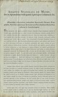 Mathy Ignacy Stanisław – Ignatius Stanislaus de Mathy, Dei et Apostolicae sedis gratia Episcopus Culmensis etc.