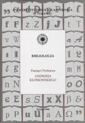 Acta Universitatis Nicolai Copernici. Nauki Humanistyczno-Społeczne. Bibliologia. [T.] 2-3 (1998).