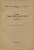 Akta stanów Prus Królewskich. T. 1-8 (1489-1526).