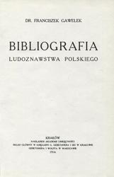 Bibliografia ludoznawstwa polskiego.