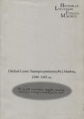 Pielgrzymowski Eliasz – Didžioji Leono Sapiegos pasiuntinybė į Maskvą, 1600-1601 m.