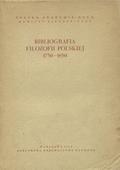 Bibliografia filozofii polskiej 1750-1830.