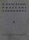O znaczeniu pożyczki narodowej.