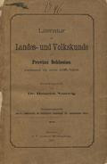 Literatur der Landes- und Volkskunde der Provinz Schlesien umfassend die Jahre 1907-1912.