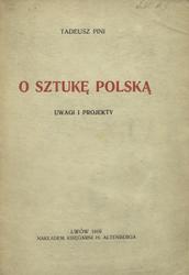 O sztukę polską.