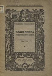 Bogurodzica : pierwszy polski hymn narodowy.