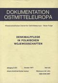 Grossmann Dieter – Denkmalpflege in polnischen Wojewodschaften.