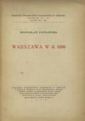 Pawłowski Bronisław – Warszawa w r. 1809.