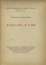 Warszawa w r. 1809.