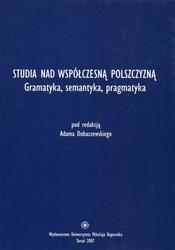 Studia nad współczesną polszczyzną.