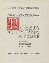 Okolicznościowa poezja polityczna w Polsce.