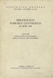Bibliografia Pomorza Gdańskiego za rok 1969.