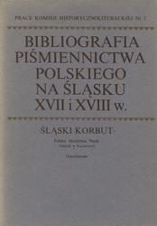 Bibliografia piśmiennictwa polskiego na Śląsku XVII i XVIII w.