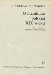 O literaturze polskiej XIX wieku.