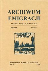 Archiwum Emigracji. Z. 1.