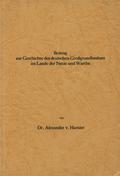 Harnier Alexander von – Beitrag zur Geschichte des deutschen Grossgrundbesitzes im Lande der Netze und Warthe.