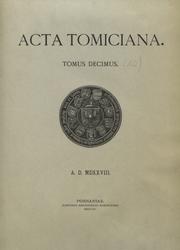Acta Tomiciana. T. 10.