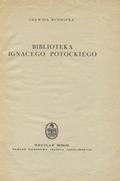 Rudnicka Jadwiga – Biblioteka Ignacego Potockiego.