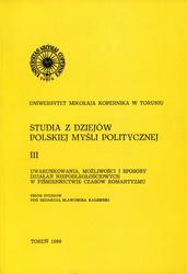 Studia z dziejów polskiej myśli politycznej. T. 3.