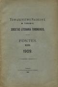 Fontes. 13, 1909.