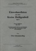 Schemmerling Otto – Einwohnerlisten aus dem Kreise Heiligenbeil. Teil 1, 1-2. Halbband.